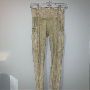 Lululemon fast and free ice dye light green